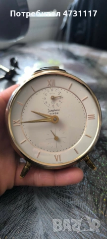 Винтидж немски будилник Junghans от 50-те години на миналия век., снимка 2 - Антикварни и старинни предмети - 54099811