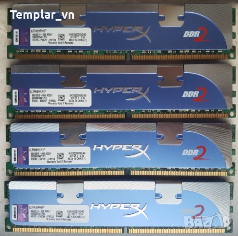 Kingston HYPER X 4x2 DDR2 1066 PC2 8500 // GEIL 2x2 DDR2 800, снимка 1 - RAM памет - 34560821