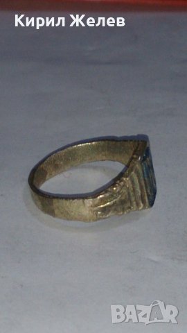 Уникален стар пръстен сачан Ръчна МАЙСТОРСКА ИЗРАБОТКА с БУКВА К - 73391, снимка 7 - Антикварни и старинни предмети - 29003899