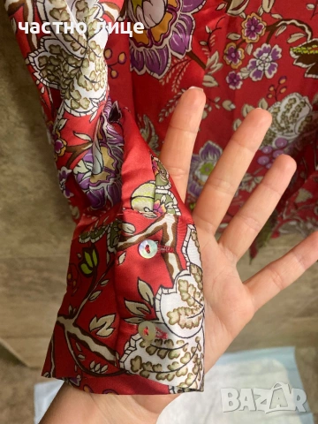 Zara риза сатенена oversize , снимка 3 - Ризи - 54169473