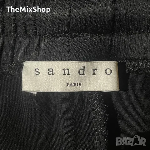 Дамски панталон Sandro Paris | Размер 1 / S | Side Stripe Knit Flare Track Pants, снимка 4 - Панталони - 56074510