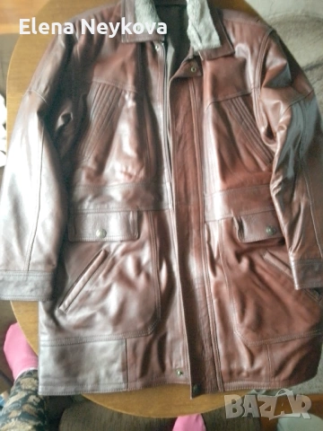 Мъжка кожена полушубка , снимка 5 - Якета - 53369941