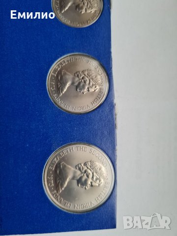 British Virgin Islands 1 c ,5 c,10 c,& 25 cents 1973 год. BUNC , снимка 6 - Нумизматика и бонистика - 34989494
