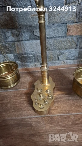 Масивна месингова везна , снимка 7 - Антикварни и старинни предмети - 51409916