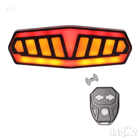 Мигачи за велосипед, оранжева и Заден стоп, снимка 2 - Аксесоари и консумативи - 49052262