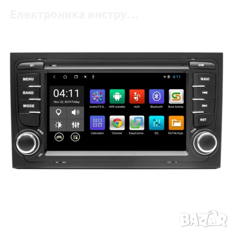 7″ Android мултимедия за Audi A4 / S4 / RS4 (2002–2008) | Навигация | Бутони от двете страни, снимка 4 - Аксесоари и консумативи - 53943368