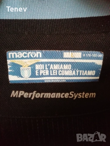 Lazio Anderson мачова оригинална фланелка тениска с автограф Лацио Macron , снимка 10 - Тениски - 42260942