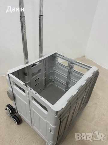 Сгъваема пазарска количка HOMCOM с телескопична дръжка , снимка 4 - Други - 52415638