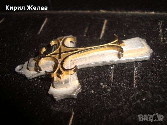 ГОЛЯМ НАГРЪДЕН СТИЛИЗИРАН КРЪСТ НЕРЪЖДАЕМА СТОМАНА АРТ ДИЗАЙН 19684, снимка 7 - Колиета, медальони, синджири - 32101872