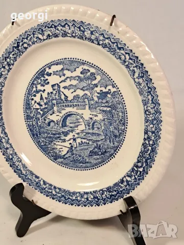 декоративна порцеланова чиния за стена с пружинен държач  25/4, снимка 2 - Декорация за дома - 50214740