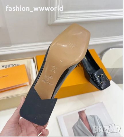 Елегантни обувки на ток LOUIS VUITTON (35-40) - реплика, снимка 3 - Дамски елегантни обувки - 39609609