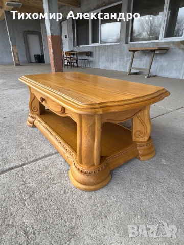 Холна маса от дъбов масив, снимка 7 - Маси - 53334373