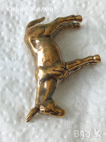 Бронзова фигурка на магаре 44639, снимка 3 - Колекции - 54177458