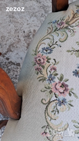 Ретро кресла орех №045, снимка 8 - Дивани и мека мебел - 52652297