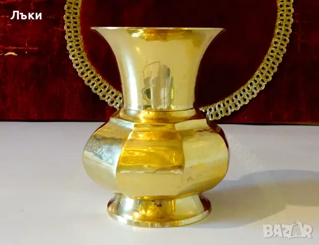 Бронзова ваза,гарафа,кана,позлата. , снимка 3 - Антикварни и старинни предмети - 56034048