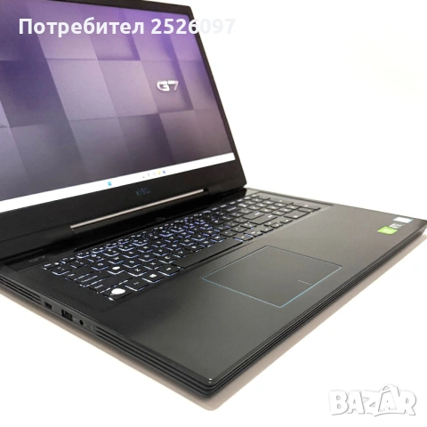DELL G7/17.3” IPS/RTX 2060 6GB/16GB DDR4/1TB+256GB NVMe/i7-8750H, снимка 5 - Лаптопи за игри - 54051144
