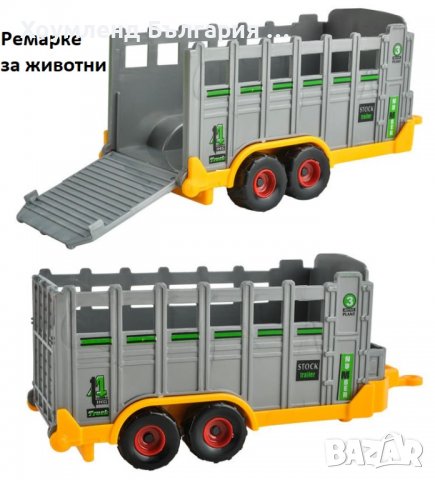 Фермерски комплект 6в1 - трактори с ремаркета, снимка 5 - Коли, камиони, мотори, писти - 38794678