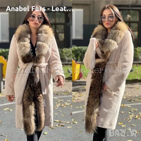 Дамско палто от естествен косъм лисица , снимка 12 - Палта, манта - 34851464