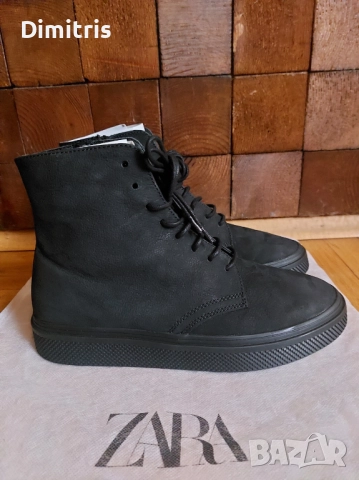  Високи кожени кецове, снимка 7 - Кецове - 52778155