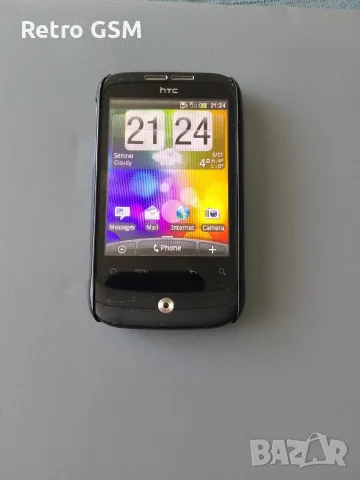  Работещ HTC Wildfire в отлично състояние + кабел за зареждане