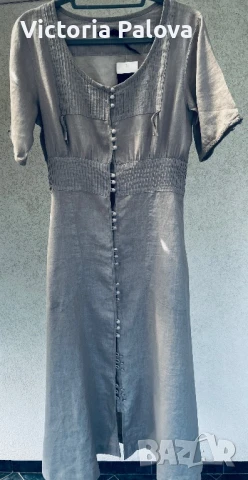 Нова дизайнерска рокля  GUDRUN SJÖDÉN лен, Швеция, снимка 18 - Рокли - 50984632