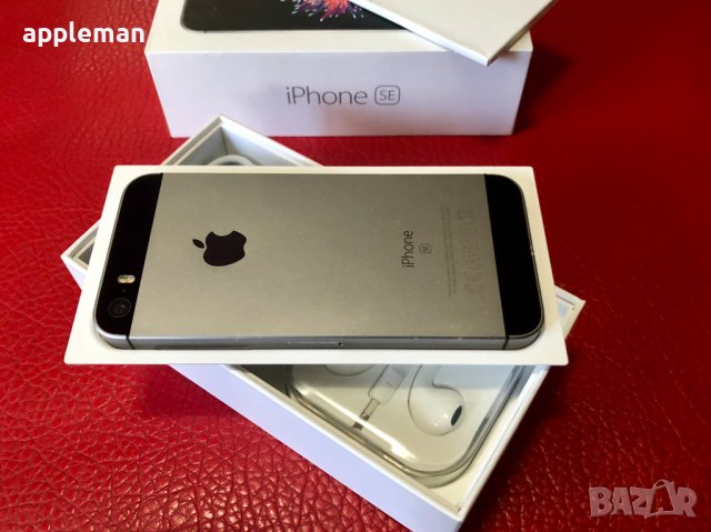 Apple iPhone SE 32Gb Black Фабрично отключен Айфон телефон, снимка 4 - Apple iPhone - 30577180