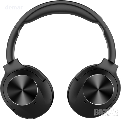Безжични Bluetooth слушалки GarageRock Hybrid Active Noise Canceling Headphones - черни, снимка 1 - Bluetooth слушалки - 44763232