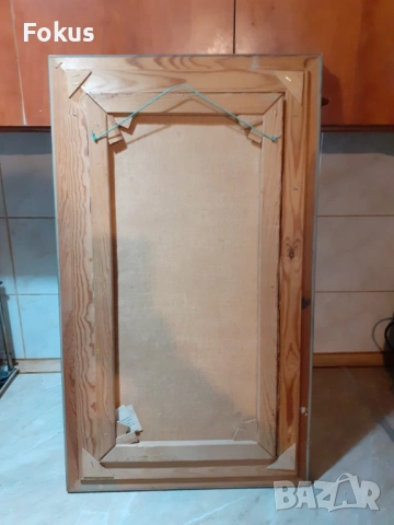 Авторска картина масло на платно с рамка - подпис, снимка 4 - Антикварни и старинни предмети - 53286135