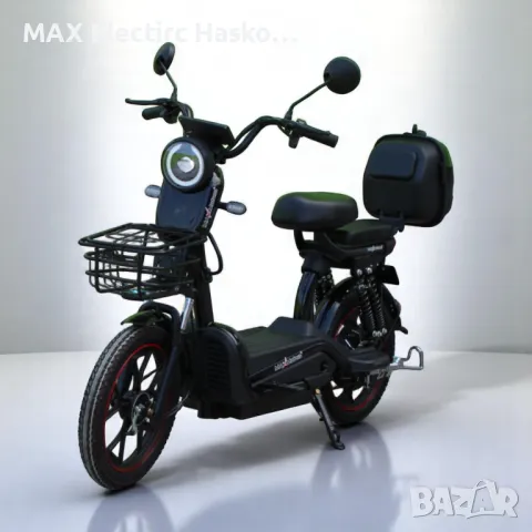 Електрически скутер с педали MaxMotors EBZ 18 750W/48V/20Ah - BLACK, снимка 3 - Мотоциклети и мототехника - 50015662