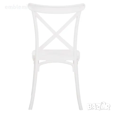 Стол ANJI в бяло трапезен градински, снимка 6 - Столове - 47537375