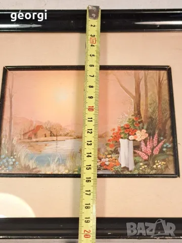 Стара мини картина 19/5, снимка 5 - Картини - 49267561