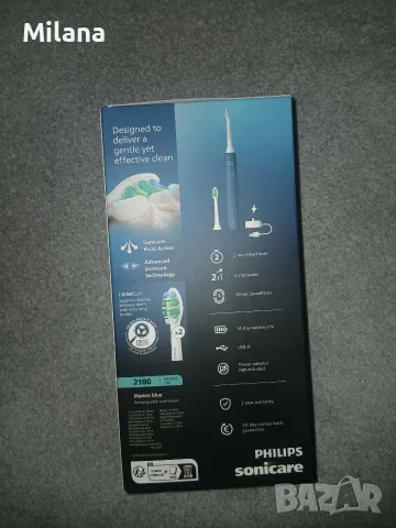 Чисто нова електрическа четка за зъби Philips Sonicare 2100 (HX4022/04) – Запечатана, снимка 2 - Други - 56154432