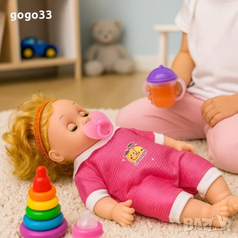 кукла бебе с биберон