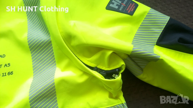 Helly Hansen 74272 ICU Hi Vis Class 3 Softshell Stretch Jacket / Vest размер XL еластично яке W4-336, снимка 6 - Якета - 52037486