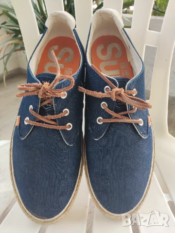 дънкови кецове Superdry Navy Blue SKIPPER, снимка 2 - Кецове - 50784555