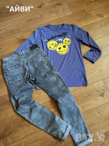 ZARA, PULL & BEAR детски дънки и блузки, снимка 7 - Детски панталони и дънки - 52414359