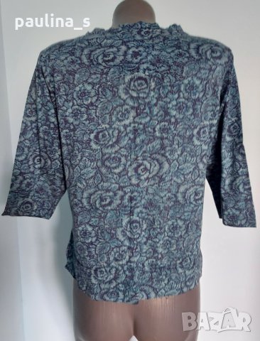 Памучна дизайнерска блуза "Karen Scott"® / голям размер / висок клас качество, снимка 6 - Блузи с дълъг ръкав и пуловери - 34181120