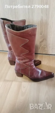 Зимни ботуши и боти - естествена кожа, снимка 4 - Дамски ботуши - 49642730