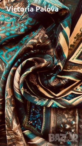 Винтидж шал- картина колекционерска находка, снимка 7 - Шалове - 51755973