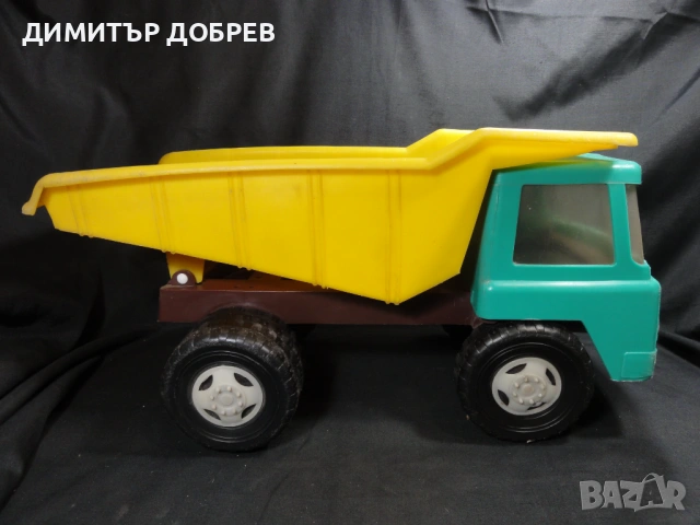 СТАРА РЕТРО СОЦ НРБ ПЛАСТМАСОВА ИГРАЧКА КАМИОН САМОСВАЛ КДН ЛЮЛИН, снимка 4 - Колекции - 53291660