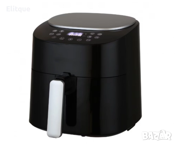 Фритюрник, 1300W, 4.2л., горещ въздух, таймер, до 200°C, Черен/Бял, снимка 2 - Друга електроника - 52853540