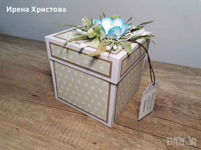 Експлодираща кутия за кръщене,рожден ден,погача, снимка 4 - Подаръци за кръщене - 44638636