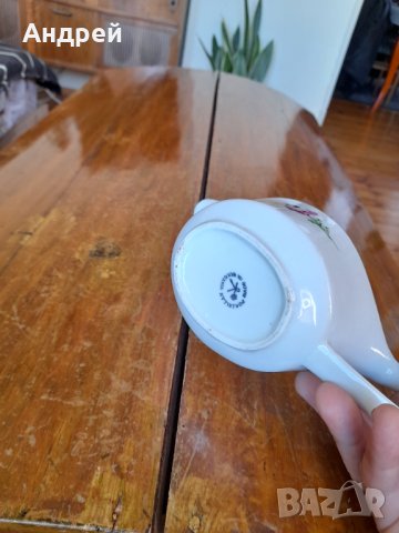 Стара порцеланова сосиера #2, снимка 5 - Антикварни и старинни предмети - 38525614