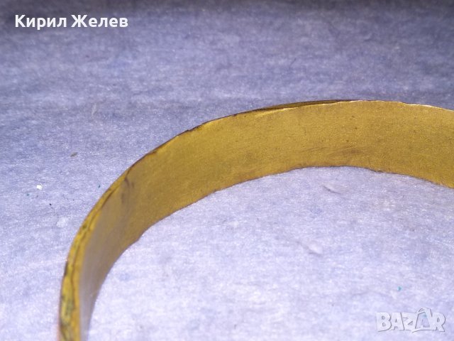 СТАРА МНОГО КРАСИВА БРОНЗОВА ЕТНО ГРИВНА със СЕДЕФ РЪЧНА МАЙСТОРСКА ИЗРАБОТКА 37510, снимка 8 - Антикварни и старинни предмети - 40814175