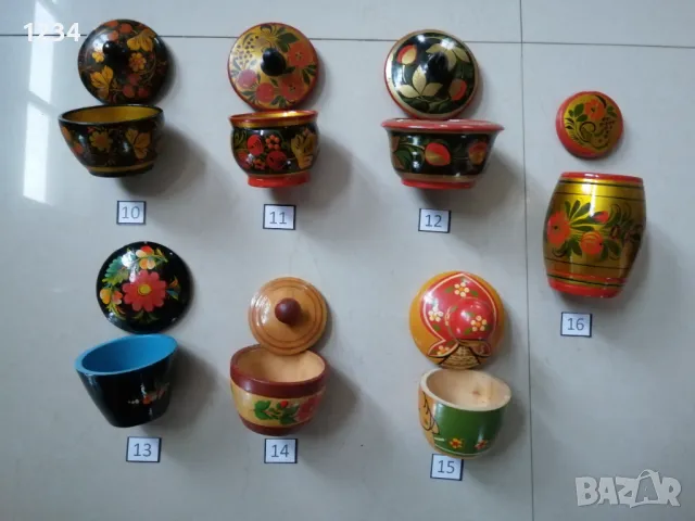 Дървени кутии хохлома , снимка 5 - Други стоки за дома - 49173744