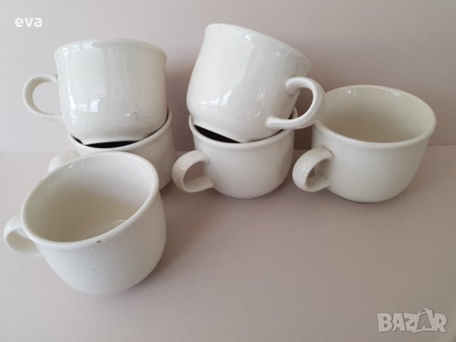 6 Стилни елегантни порцеланови чаши за кафе сервиз, снимка 4 - Чаши - 34260933