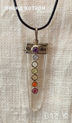 Индийски медальони с естествени камъни-7 чакри и други, снимка 5 - Колиета, медальони, синджири - 53157874