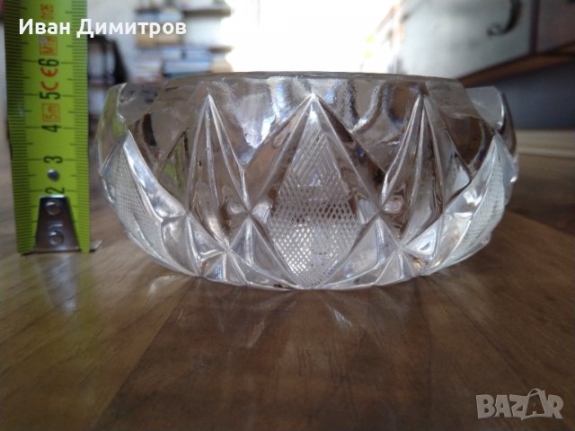 Кристална купа, пепелник/Crystal bowl, ashtray, снимка 5 - Антикварни и старинни предмети - 36726732