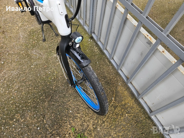 Електрически сгъваем велосипед 20 цола BERGAMONT-шест месеца гаранция, снимка 3 - Велосипеди - 54074581