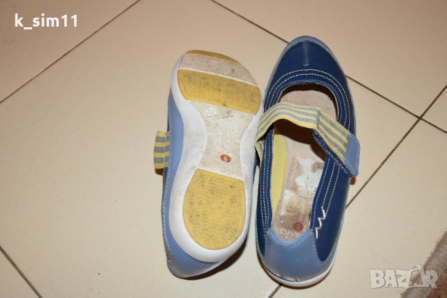Clarks сини кожени обувки №31, UK 12 F, снимка 5 - Детски обувки - 34453410